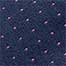 Biati Ultra Slim Micro Dot Silk Tie, Navy/Pink, swatch